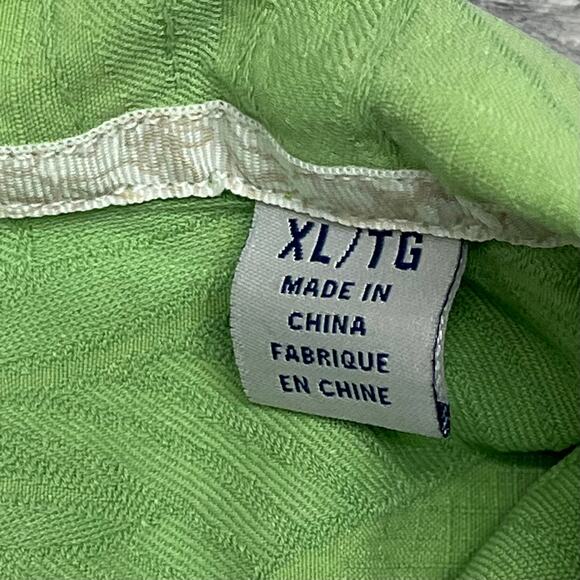 Tommy Bahama Silk Shirt Green Mens XL Ripstop Floral Tropical AOP Button Up - Picture 4 of 9